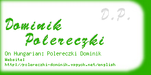 dominik polereczki business card